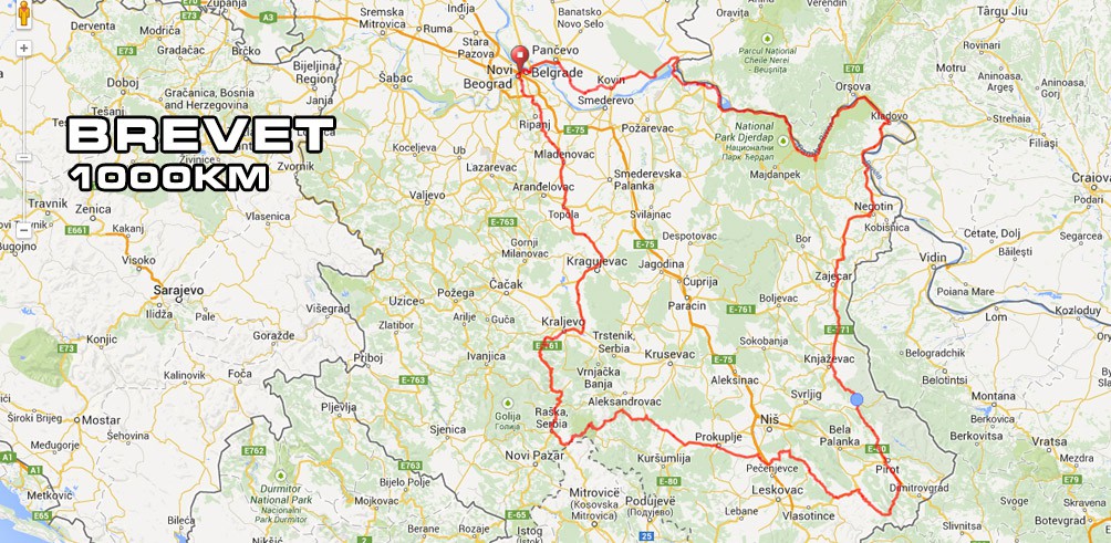 Brevet 1000km Novi Beograd