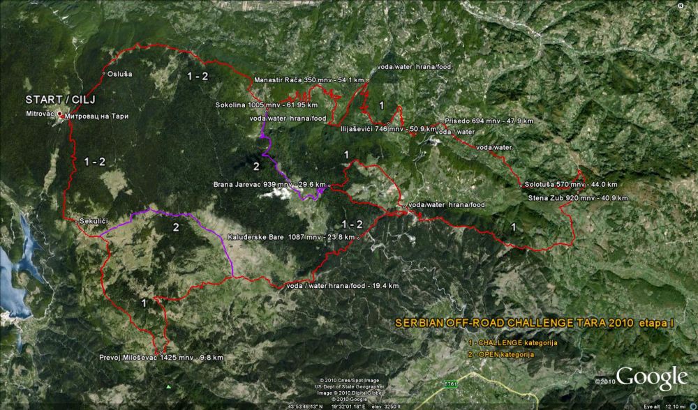 MTB mapa etapa I