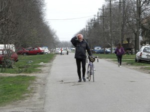 Lone biker
