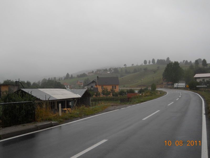 Kiša na putu od Rožaja ka Beranama