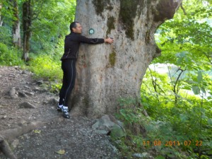 Tree hugging hippie